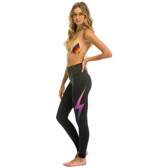 Aviator Nation Other - Aviator Nation Women’s Full-Length High Rise Bolt Fade Leggings Sz S